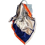 LumiSyne Foulards En Soie Écharpe Imprimé Animal Léopard Paon Cheval d'Automne Hiver Etoles Châle De Plage Toute La Saison Po