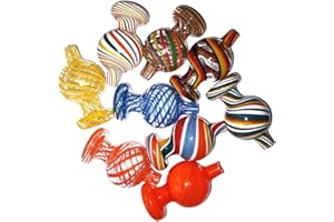 RORA 2 szt. szklana nasadka węglowodanowa OD 26 mm szklane nakrętki do rur wodnych ze szkła kwarcowego (losowy kolor)