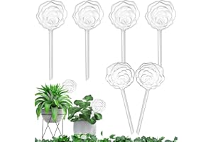 Vergissmeinnicht 6 Pack Large Plant Watering Bulbs Automatic Self Watering Globes Plastic Drip Irrigation Device for Indoor Outdoor Plants