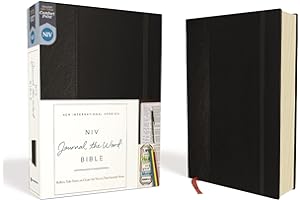 NIV, Journal the Word Bible, Hardcover, Black, Red Letter Edition, Comfort Print: Reflect, Take Notes, or Create Art Next to Your Favorite Verses: New ... Verses: Red Letter Edition, Comfort Print