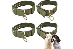 DILIREBA 4 Pezzi Collare di Capra, Collari di Pecora Piccoli Regolabili, Collari Regolabili per Cani, Collare per Animali da Fattoria, per Piccoli Animali da Fattoria, Capra e Pecora