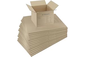 IMBALLAGGI 2000-15 Scatoloni da Trasloco - 30x30x30 cm - Scatola di Cartone - Imballaggi per Spedizione e Trasloco Resistenza RINFORZATA - 15 Pezzi