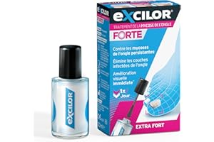 EXCILOR - Solution Forte - Traitement mycose de l'ongle - Traitement tardif ou mycose de l'ongle avancée - 30 ml