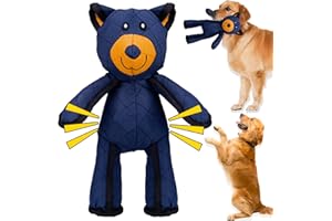KOLGEIKJ Hundespielzeug Unkaputtbar, Hundespielzeug UnzerstöRbar, Quietschendes Bären Hundespielzeug, Hundespielzeug große Hunde, Indestructible Dog Chew Toy, Indestructible Dog Toy FüR Aggressive
