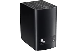 WD 16TB My Cloud EX2 Ultra NAS a 2 bay - Network Attached Storage RAID, sincronizzazione file, streaming, server multimediale, con unità WD Red