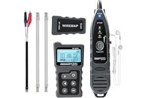 Kolsol 4-in-1 Netzwerkkabel-Tracker, PoE-Tester con NCV e amp; Lampada per CAT5e/CAT6/CAT6a, Erkennung von PoE-Spannung, PSE-Standards, Kabelfehlerabstandsmessung durch TDR Funktion NF-8209