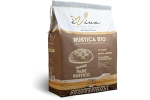 Agricola Piano – Rustica 210 | Farine de Blé Tendre Type 110 avec Germe de Blé kg 5 - Farine Italienne tipo 2 - Farine sans Additifs – Idéale pour Pain, Petits Pains et Focaccias