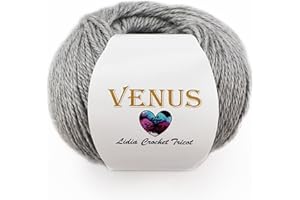 LIDIA CROCHET TRICOT Venus- hilo de lana, lana alpaca, hilo de tejer, hilo de ganchillo (50 gr/ovillo ; 14 colores) (empresa española/envío desde España) (06)