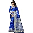 Sugathari Women's Banarasi Saree Pure Kanjivaram Silk Saree Soft new ladies 2023 Design Wear Pattu Sarees Latest Cotton Party Sari collections With Blouse Piece for Wedding sadi (SAM PARI-100)
