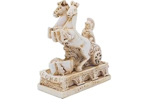 Kocris Casa Decoración de pecera de soldado de Roma, Arena antigua, caballo de guerra romana, reptil, tortuga, lagarto, araña, tanques, terrario, decoración de edificio, adorno para mascotas