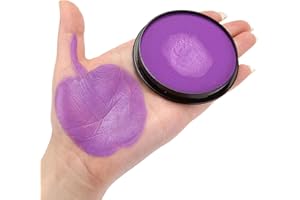 HISUNBEN Peinture du Visage , Fournitures professionnelles de maquillage à base d'eau pour adultes, enfants et SFX- classique (30gm)-Violet-2