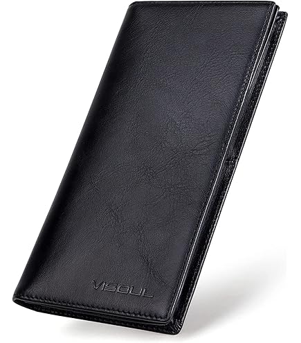 Time Resistance Portafoglio In Pelle Pieno Fiore Marrone Cognac – Fatto A Mano In Italia, Sottile Con Zip E 8 Tasche