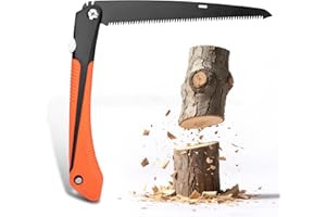 Milifox Garden Saw 10" Portable Folding Hand Saw with Triple-Cut SK5 Blade for Gardening Wood Cutting Tree Trimming Outdoor Camping Hunting Survival