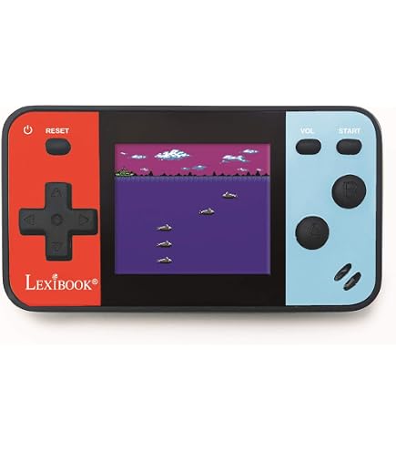 Console Portable Radiocom Egame 300 Big Screen – 300 Jeux Rétro 16/8 Bits – Écran 2,8″ – Batterie Rechargeable – Rouge