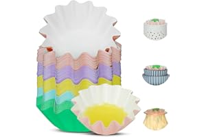 BOBOLYN 50pcs Wax Melt Warmer Liners Reusable Scented Wax Melt Cups Leakproof Candle Wax Warmer Liner Tray Dish for Electric Wax Warmer Burner, Plug in Warmer, Candle Warmer Plate-Multicolor