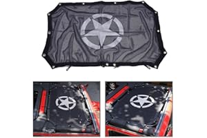 BESIDE_AUTO Wrangler JKU 2/4 puerta malla Bikini parasol cubierta superior proporciona protección UV