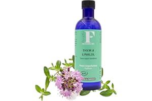 Florabiol - Eau Florale de Thym Bio - Hydrolat de Thym à Linalol Bio 200ml - Astringeant et Désinfectant - Certifié Bio Ecocert - Fabrication Française