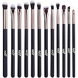 MSQ 12 pezzi Pennello per ombretti Pennelli per Trucco Occhi Professionali Pennelli Make Up Occhi Per Applicazione Contorno e