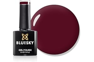 Bluesky Gel Nail Polish, AW22, Autumn 2022, Artsy Impact - AW2202, Red, Maroon, Long Lasting, Chip Resistant, 10ml (Requires Drying Under UV or LED Lamp)