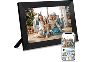 Veidoo 10 inch WiFi Cloud Digital Photo Frame IPS Touch Screen, 32GB Storage, Type C, Smart Home Digital Picture Frame, Easy Setup to Share Photos or Videos via Frameo APP, Gift Guide for Family