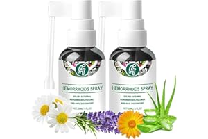 CURELUXE 2PCS Herbal Hemorrhoid Spray - Piles Treatment Extra Strength - Hemorrhoids Treatment Soothes Itching and Discomfort - Hemorrhoid Relief Spray for Adult with Safe Formula