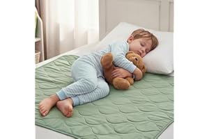 Yoofoss Potty Training Bed Pads,100% Waterproof Bed Wetting Sheets for Kids,Soft Bedwetting Mattress Protector,75x90 cm for Cot & Single Bed,Non-Slip and Washable