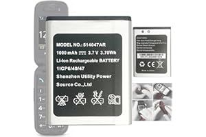 Aousavo Batería de repuesto 514047AR 514047AR compatible con Panasonic KX-TU446, KX-TU446/4, KX-TU456, KX-TU456EXCE, KX-TU466EXBE, KX-TU466EXWE 514047AR