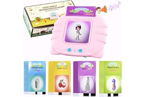 Cartes Flash Parlantes Francais Educatif Jeux 1 2 3 4 5 6 ans Montessori Jouet Eveil Cartes éducatives Cadeau Fille Garcon Enfant éducatifs Jouets d'activité et de Développement avec Cartes de 224 Mot