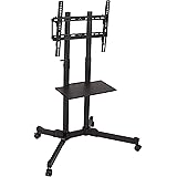 Amazon Basics TV-Rollständer für 81,3 cm (32 Zoll) bis 177,8 cm (70 Zoll) TV-Geräte mit Drehfunktion