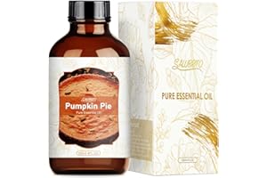SALUBRITO Olejek do ciasta dyniowego, 120 ml, jesienny olejek eteryczny do dyfuzora, nawilżacza powietrza, przyprawa do dyni, olejki zapachowe do dyfuzora, prezent dla kobiet, Halloween, Boże