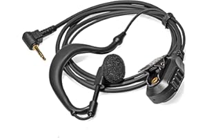 HYSHIKRA Auricular Walkie Talkie de 1 Pin de 2,5 mm en Forma de G Compatible con Motorola TLKR T60 T61 T62 T81 T80 T82 Extreme Hunter HYT TC-320 Radio (1 Pieza)