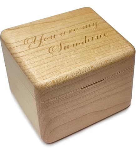 Scatola Musicale Legno You Are My Sunshine - Vintage, Movimento A Orologeria - Foto 6
