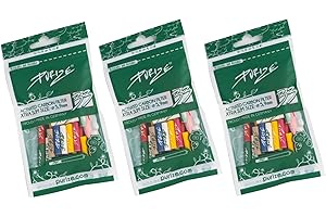 CYNGERT PURIZE Lot de 99 filtres à charbon actif Xtra Slim Size - 3 sacs en polyéthylène de 33 - Diamètre 5,9 mm - Filtre de qualité supérieure - Charbon actif à base de noix de coco Color Mix