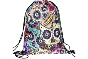 PREMYO Borsa da Palestra Sacca Zaino Sportiva con Scritta Stampa Borsone Zainetto Chiusura a Cordoni Gym Bag