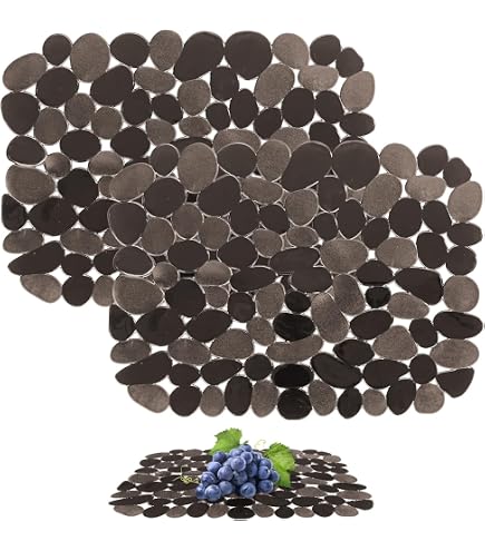 mDesign Utile fondo lavello (confezione da 2) - Pratico tappetino per lavello in plastica senza