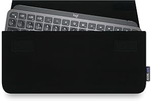 Adore June Keeb Housse Compatible avec Logitech MX Keys Mini/Logitech MX Keys Mini Mac, Fait sur Mesure Case pour Clavier - Noir