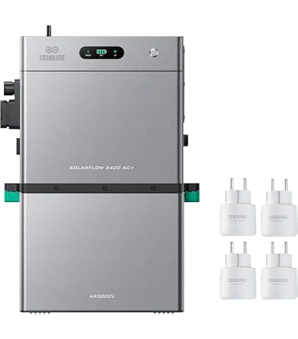 Zendure SF2400 Pro Balkonkraftwerk mit Speicher, 2400W Bidirektionale AC-Leistung, 4 x 750W MPPT, 4800W PV-Eingang (3000W DC 1800W AC), Eweiterbar von 16, 8kWh, mit 1 AB3000L Akku, 4 515W Solarpanels Zendure SF2400 Pro Balkonkraftwerk mit Speicher, 2400W Bidirektionale AC-Leistung, 4 x 750W MPPT, 4800W PV-Eingang (3000W DC 1800W AC), Eweiterbar von 16, 8kWh, mit 1 AB3000L Akku, 4 515W Solarpanels