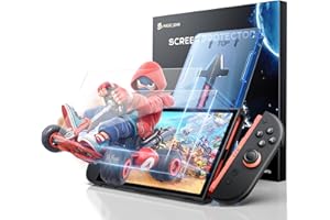 MAGIC JOHN 2 Stück für Nintendo Switch 2 Model 2025 Schutzfolie, Auto-Dust-Eliminierung, 9H Härte Folie, HD Klar, Bläschenfrei, Einfache Installation