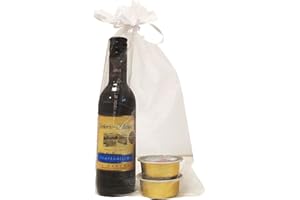 DELIEX DELICIAS DE EXTREMADURA Regalo Individual (1 Unidad) compuesta por Vino Señorío de los Llanos y Dos monodosis de patés en Bolsa de Organza