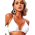 Navneet Women Bikini Top Sexy Triangle Bikini Adjustable Strings Padded Swimwear Beach Bathing Suits