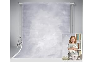 Kate 1,5x2,2m Fotohintergrund Grau Abstrakt Strukturierter Fotohintergrund Mikrofaser Retro Grau Einfarbige Hintergründe für Newborn Studio