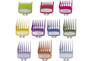 ‎COSYONALL Clipper Guards Schnittführungen für Wahl Clipper mit Metallclip – von 1/16 Zoll bis 1 Zoll, passend für die meisten Wahl Clippers, (10 Stück)