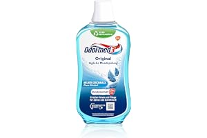Odol-med3 munbalsam original, alkoholfri munsköljning, vårdar tänderna och tandköttet, med en mintfräsch smak, 500 ml