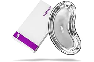 MJW Surgical Kidney Dish Curved Shape 8.3" Dish Basin Stainless Steel Tray for Medical, Dentistry, Veterinary Use