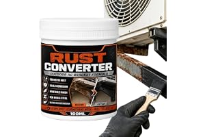 Rust Reformer, Rust Converter for Metal Beläggning Långvarig svart | 100ml AC Unit Bracket Rust Reformer för Inomhus utomhusmöbler Staket Fönster Tak Gate Postlåda