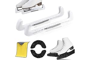 DAZZTIME Protections de Patins à Glace,Protege Lame Patin a Glace,Protège-Lames pour Patins à Glace,Protège-Patins à Glace,Housse de Protection pour Patins,pour Femmes,Hommes,Enfants