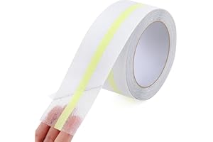 OQingluan Anti Slip Grip Tape Glow in Dark, 5cm*10m, Non Slip Stair Treads Transparent, Anti Slip Adhesive Tape, Luminous, Protect the Elderly, Children, Pets