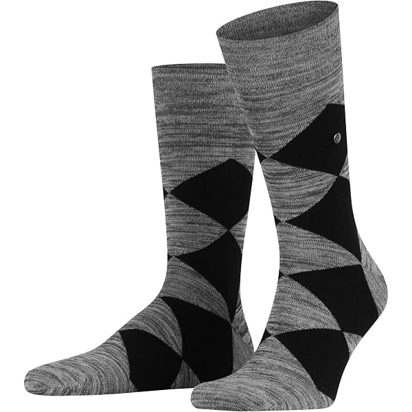 Burlington Herren Socken 'Blackpool' – Aus Bio-Baumwolle, Gestreift, Flache Naht, ONE-SIZE 40-46