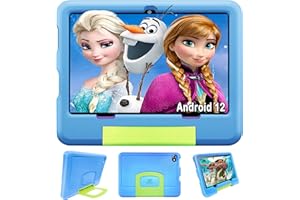 OUZRS Tablet Niños Octa Core Tablet para Niños 10 Pulgadas 4GB RAM + 64GB ROM Kids Tablet con Control Parental Youtube Netflix, Cámara Dual,1920x1200 HD IPS,6000mAh,WiFi,Kid-Proof Funda Tablet (Azul)