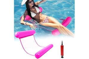 DONGSZQ 4-in-1 Gonfiabili per piscina,Amaca di Acqua,Amaca Galleggiante, Spiaggia Lettino Galleggiante,Multifunzionale Amaca Gonfiabile per i Giochi Estivi Bambini Adulti Piscina e Beach Party